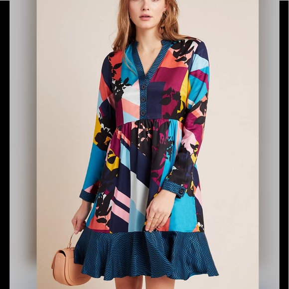 MAEVE ABSTRACT SHIRTDRESS🌺 - Picture 3 of 7